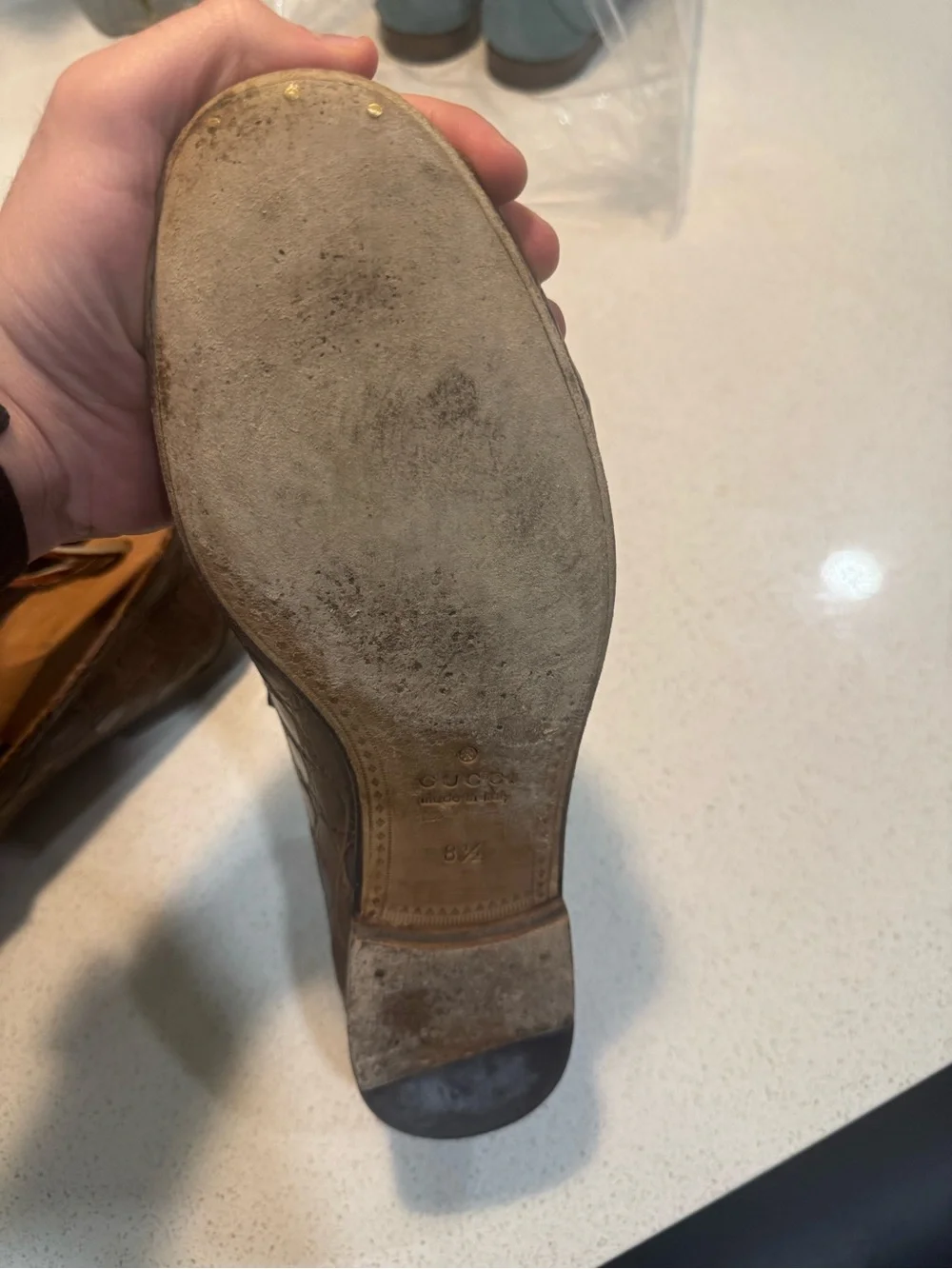 Genuine Alligator Gucci 1953 Horsebit Loafers 8 1/2